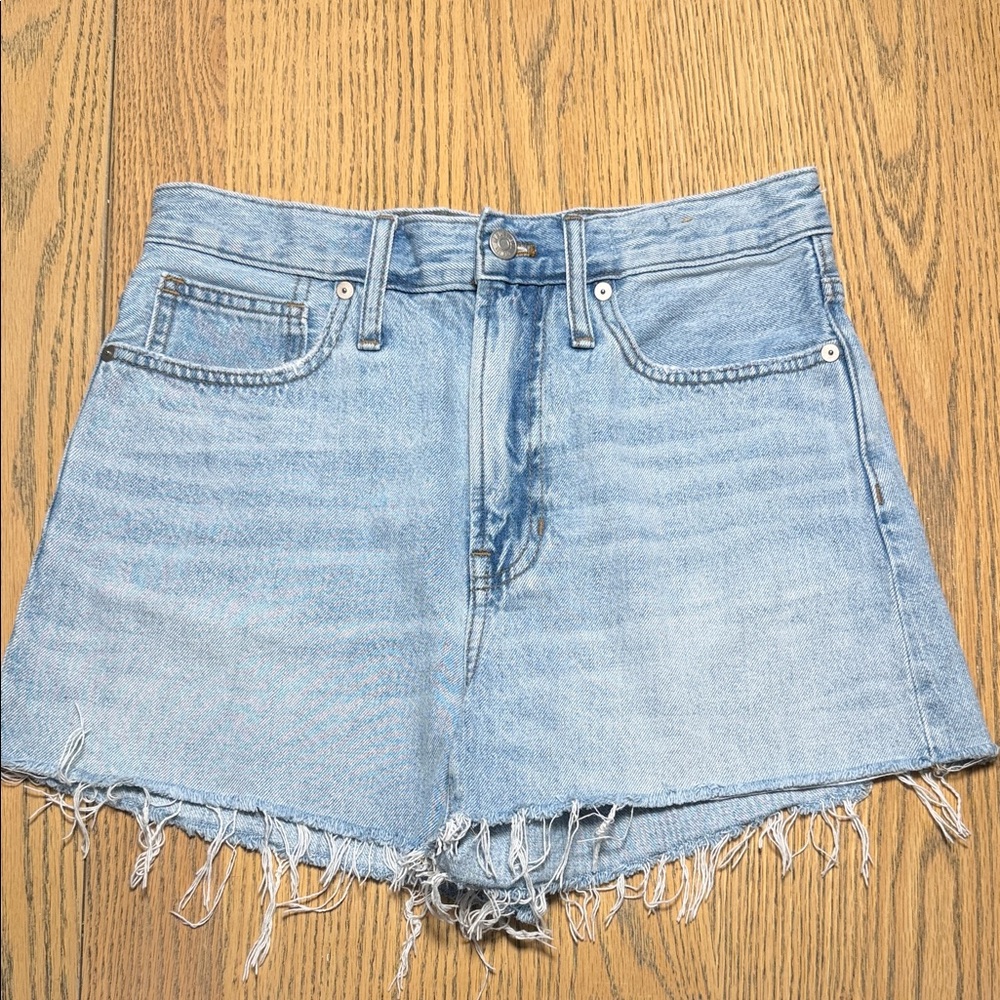 Madewell Light Blue Jean Shorts